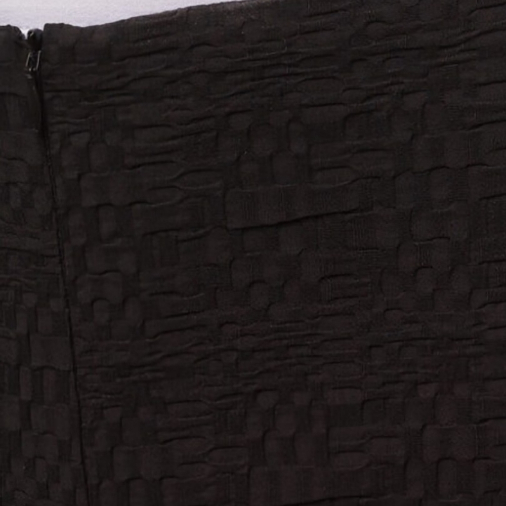 Joseph Ribkoff Jacquard Pants Size 8 Black Charcoal Front Zip No Pockets VGUC - Picture 8 of 11